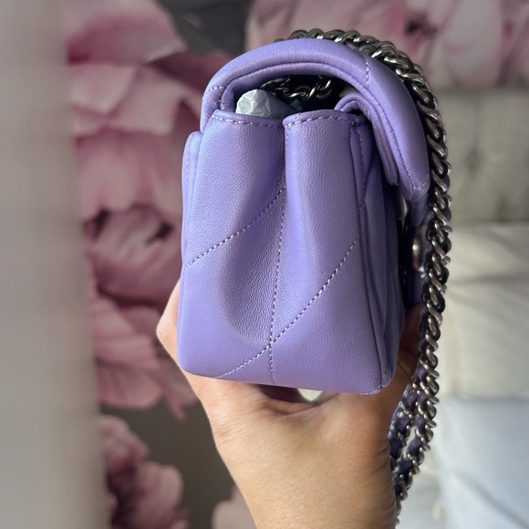 NWT COACH TABBY QUILTED HANDBAG IN PURPLE - Picture 5 of 10